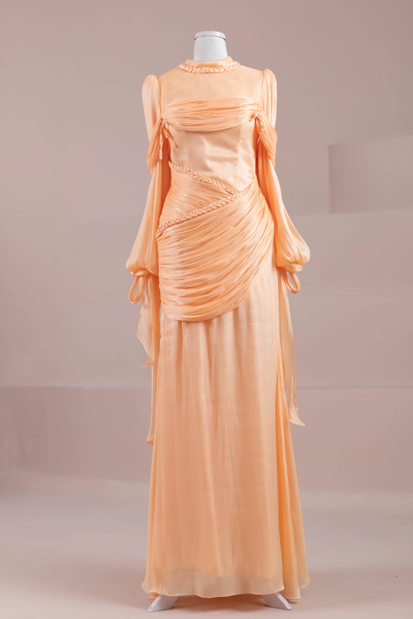 Galadriel Tesettür Abiye - FioraofDress - tesettur - abiye - kayısı - 38 - hijab - evening - dress