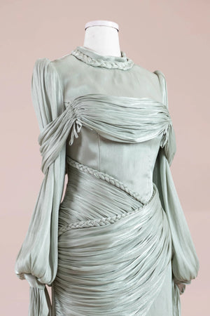 Galadriel Tesettür Abiye - FioraofDress - tesettur - abiye - mint yeşili - 38 - hijab - evening - dress