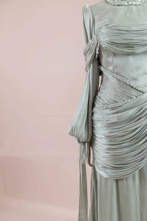 Galadriel Tesettür Abiye - FioraofDress - tesettur - abiye - mint yeşili - 38 - hijab - evening - dress