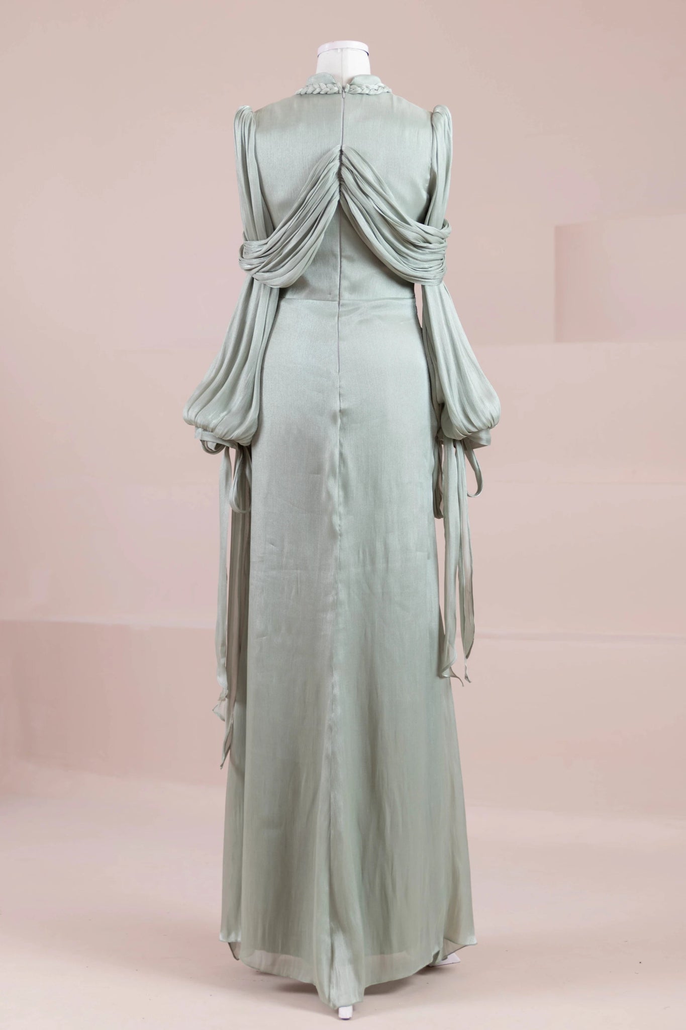 Galadriel Tesettür Abiye - FioraofDress - tesettur - abiye - mint yeşili - 38 - hijab - evening - dress