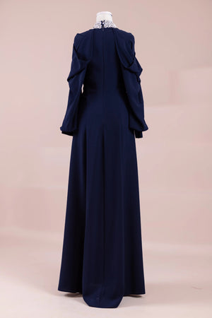 Gıla Tesettür Abiye - FioraofDress - tesettur - abiye - lacivert - 38 - hijab - evening - dress