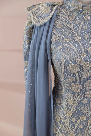 Glam Tesettür Abiye - FioraofDress - tesettur - abiye - Mavii - 38 - hijab - evening - dress