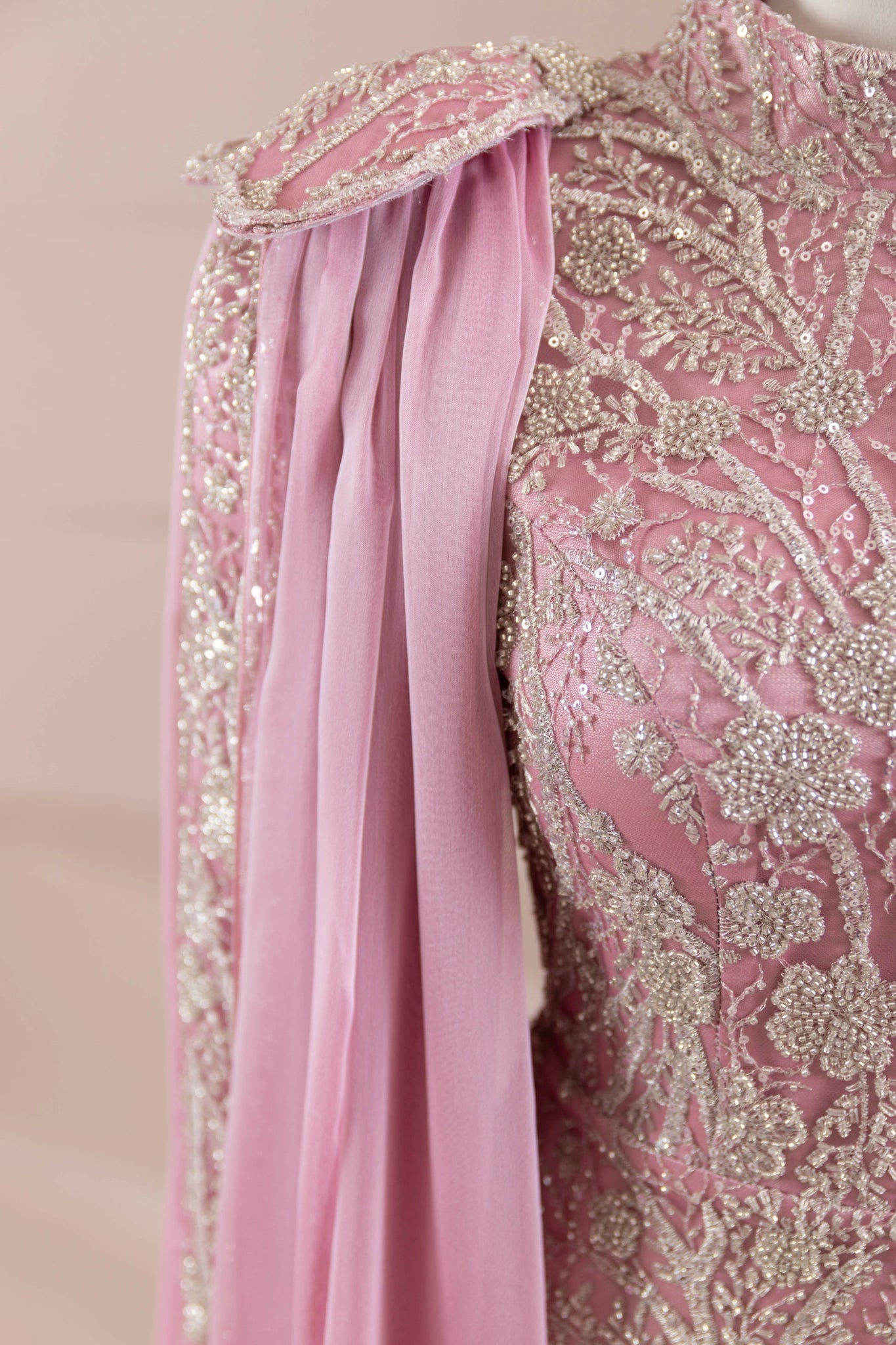 Glam Tesettür Abiye - FioraofDress - tesettur - abiye - Gül Kurusu - 38 - hijab - evening - dress