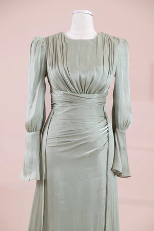 Glamour Tesettür Abiye - FioraofDress - tesettur - abiye - mint - 38 - hijab - evening - dress