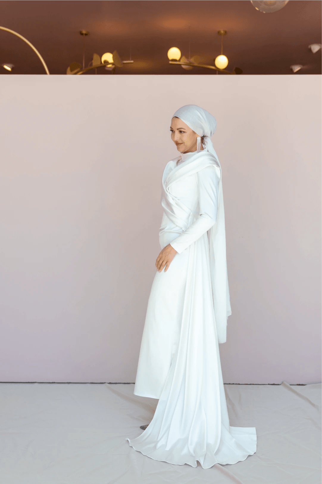 Glorinda Tesettür Abiye - FioraofDress - tesettur - abiye - 44 - Beyaz - hijab - evening - dress