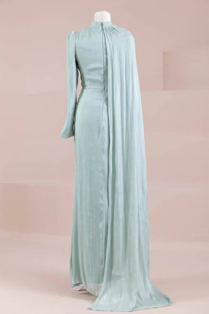 Glory Sade Tesettür Abiye - FioraofDress - tesettur - abiye - mint - 38 - hijab - evening - dress