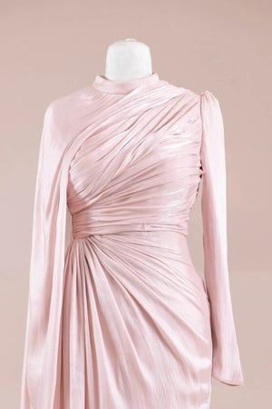 Glory Sade Tesettür Abiye - FioraofDress - tesettur - abiye - Pudra - 38 - hijab - evening - dress