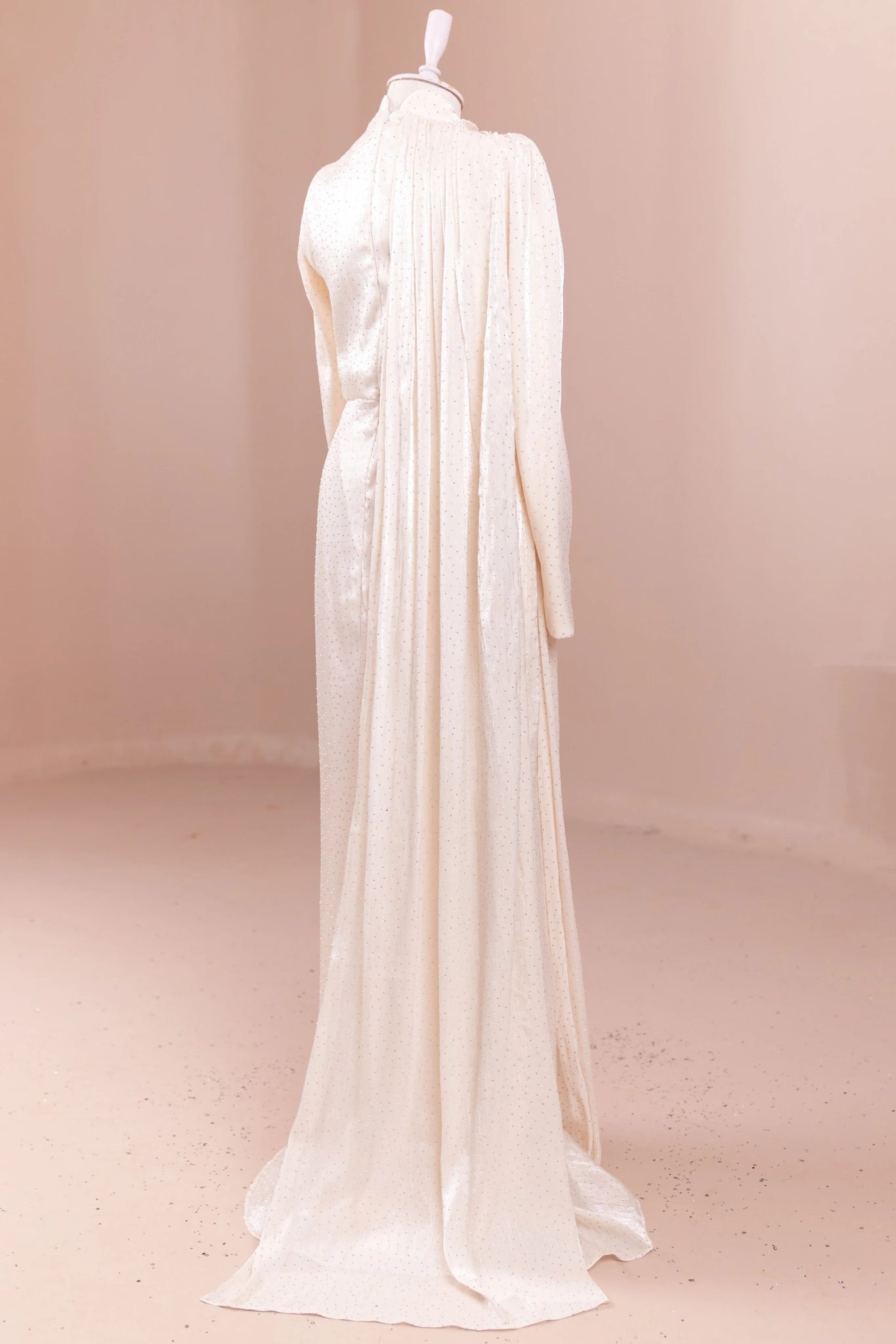 Glory Tesettür Abiye - FioraofDress - tesettur - abiye - krem - 38 - hijab - evening - dress