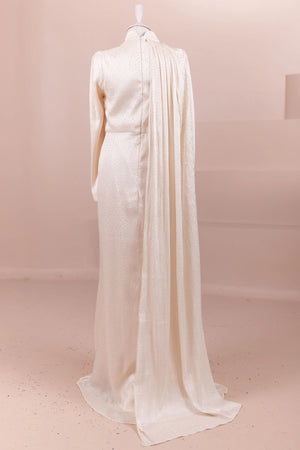 Glory Tesettür Abiye - FioraofDress - tesettur - abiye - krem - 38 - hijab - evening - dress