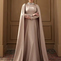 Hanzade Taşlı Tesettür Abiye - FioraofDress - tesettur - abiye - 36 - Morr - hijab - evening - dress