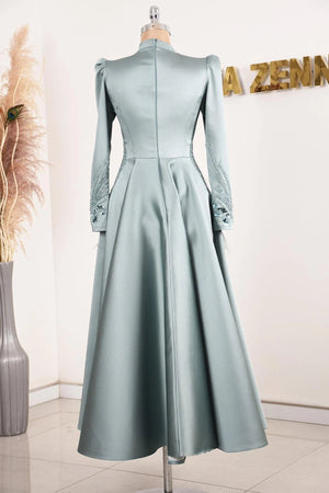Holly Tesettür Abiye - FioraofDress - tesettur - abiye - MİNT - 38 - hijab - evening - dress