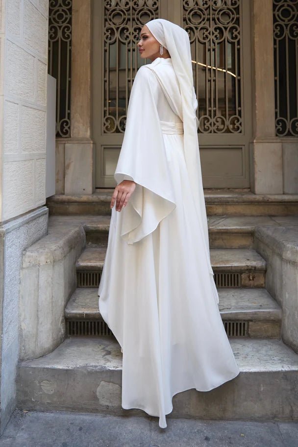 Hümeyra Tesettür Abiye - FioraofDress - tesettur - abiye - Ekru - 36 - hijab - evening - dress