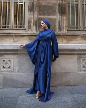 Hümeyra Tesettür Abiye - FioraofDress - tesettur - abiye - LACİVERT - 36 - hijab - evening - dress