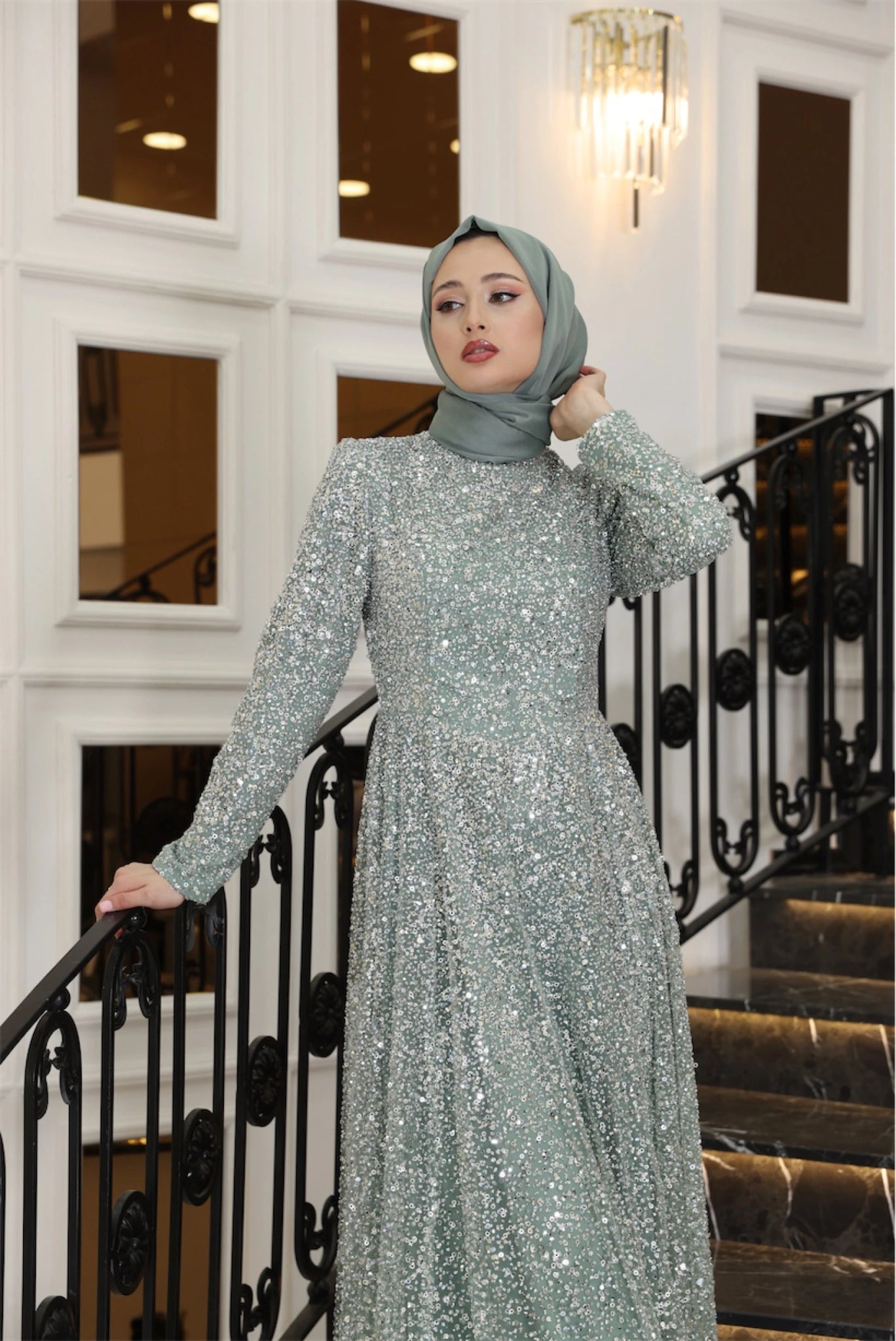 Işıltı Tesettür Abiye - FioraofDress - tesettur - abiye - 38 - Çağla - hijab - evening - dress