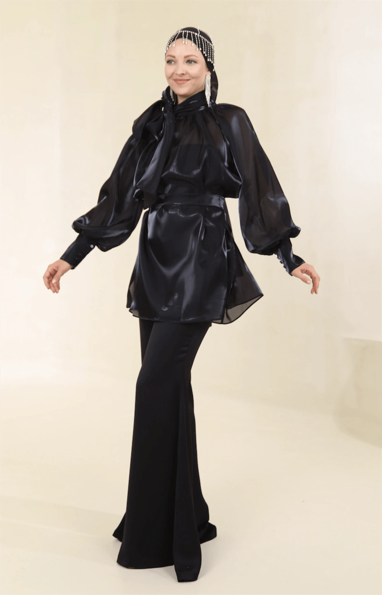 Janjan Tesettür Abiye Takım - FioraofDress - tesettur - abiye - 44 - Siyahh - hijab - evening - dress