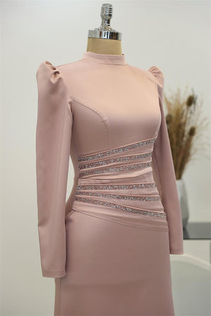 Lavinya Tesettür Abiye Pudra - FioraofDress - tesettur - abiye - 44 - hijab - evening - dress