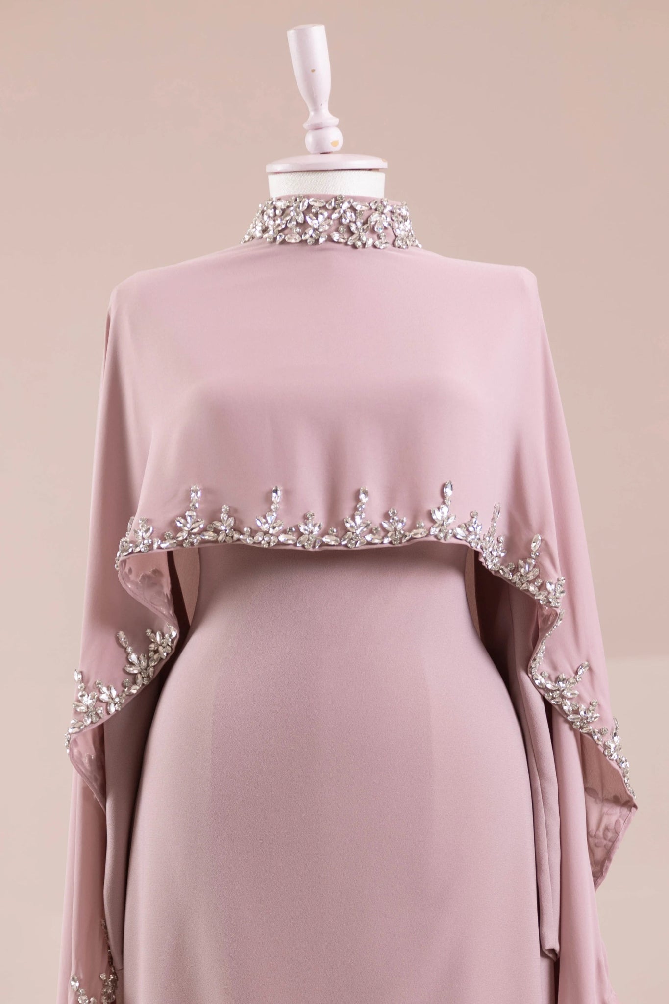 Layali Tesettür Abiye - FioraofDress - tesettur - abiye - Pudra - 40 - hijab - evening - dress