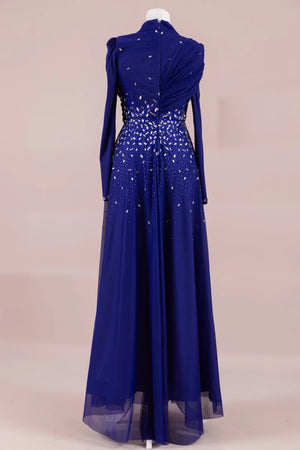 Levia Tesettür Abiye - FioraofDress - tesettur - abiye - SAX - 36 - hijab - evening - dress