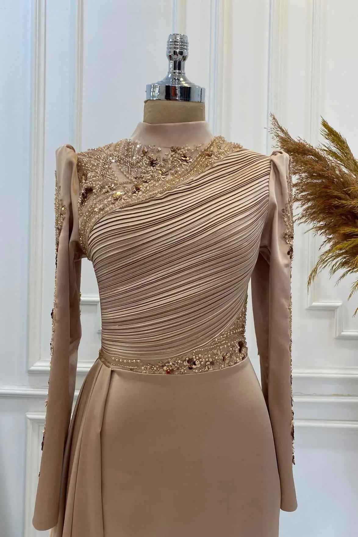 Leyla Tesettür Abiye - FioraofDress - tesettur - abiye - rose - 38 - hijab - evening - dress