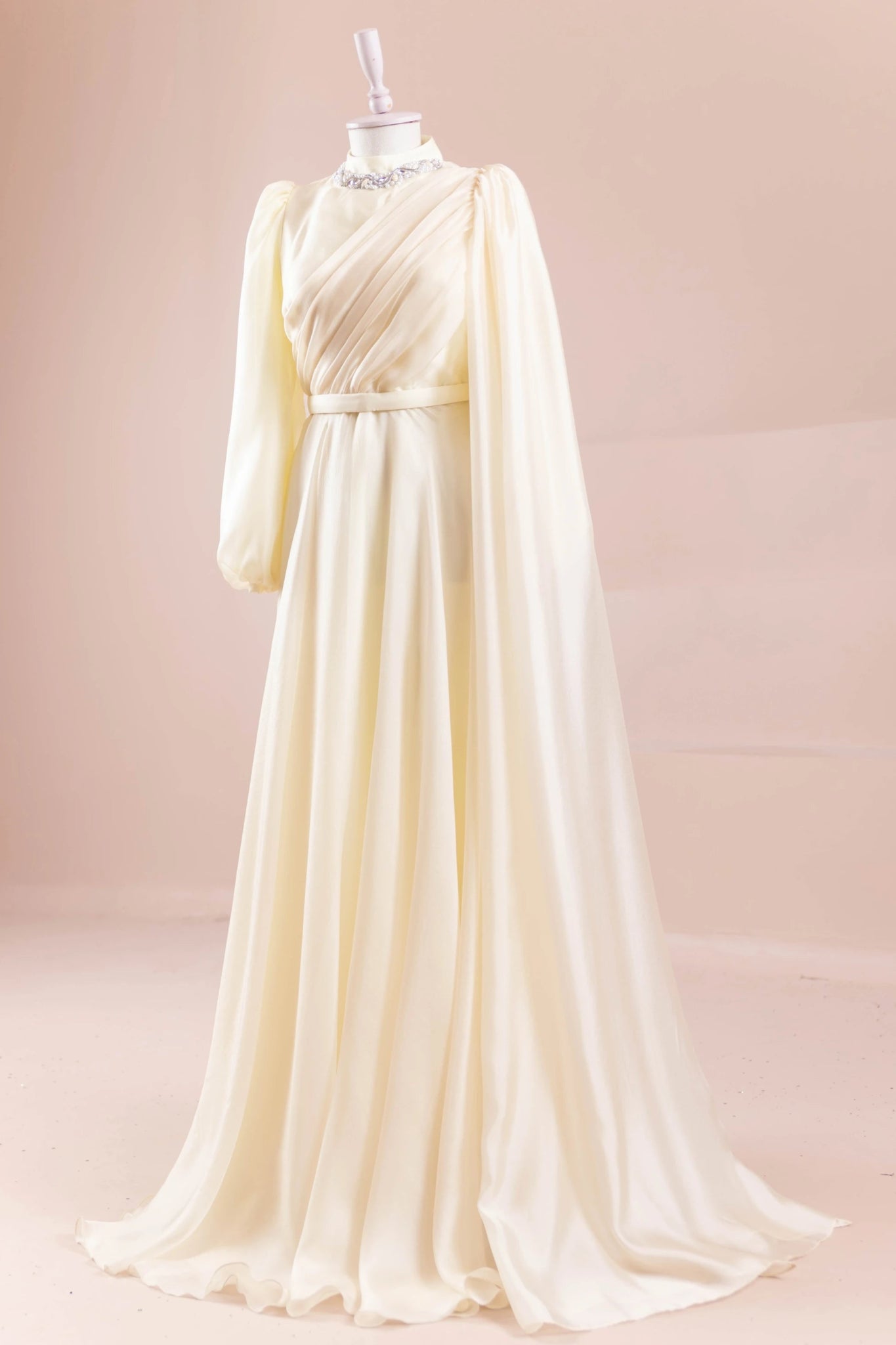 Liora Tesettür Abiye - FioraofDress - tesettur - abiye - Sarı - 38 - hijab - evening - dress