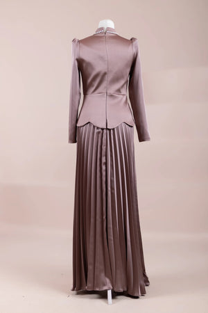 Lolita Tesettür Abiye - FioraofDress - tesettur - abiye - Pudra - 38 - hijab - evening - dress