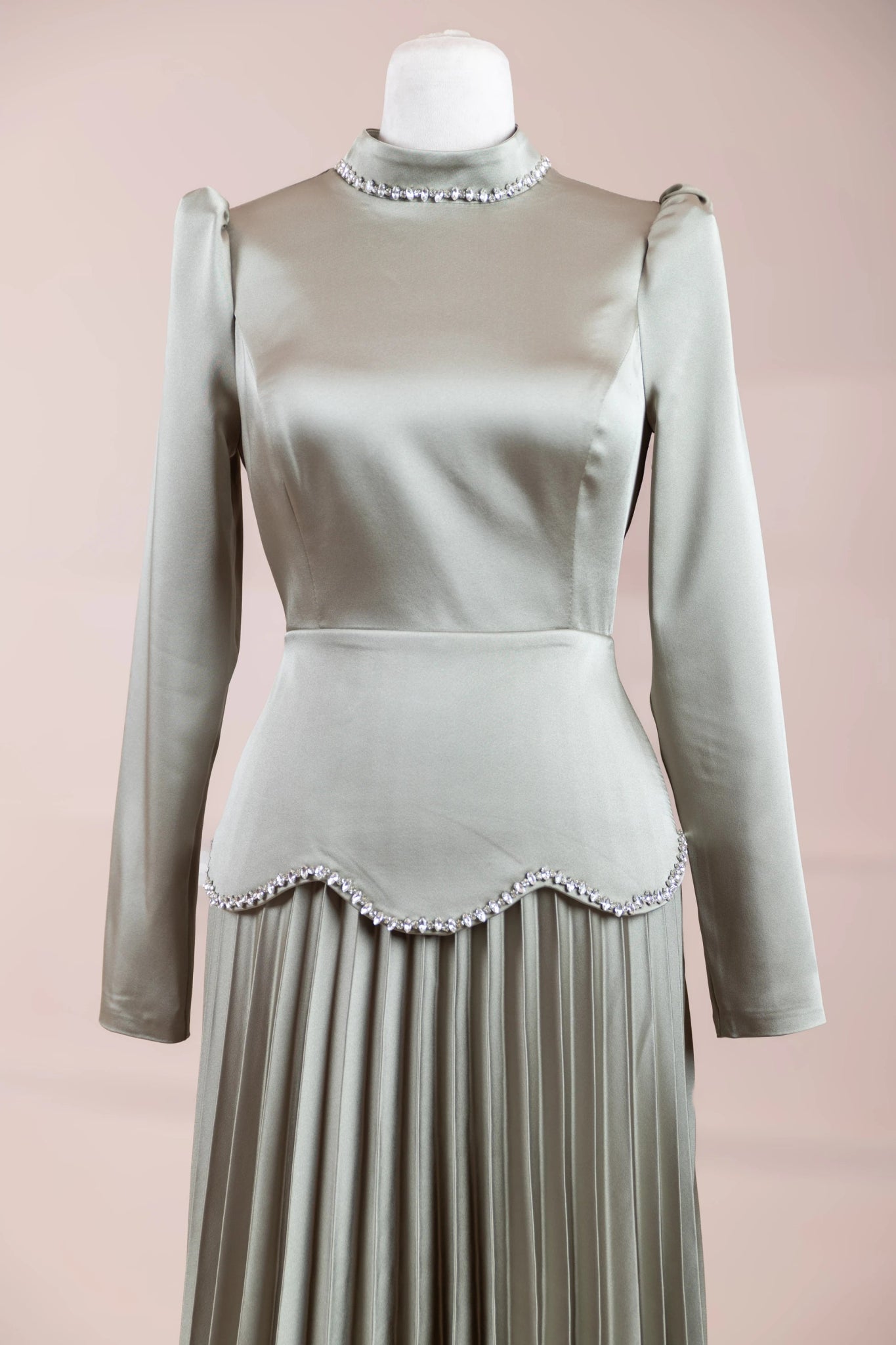 Lolita Tesettür Abiye - FioraofDress - tesettur - abiye - Çagla yeşili - 38 - hijab - evening - dress