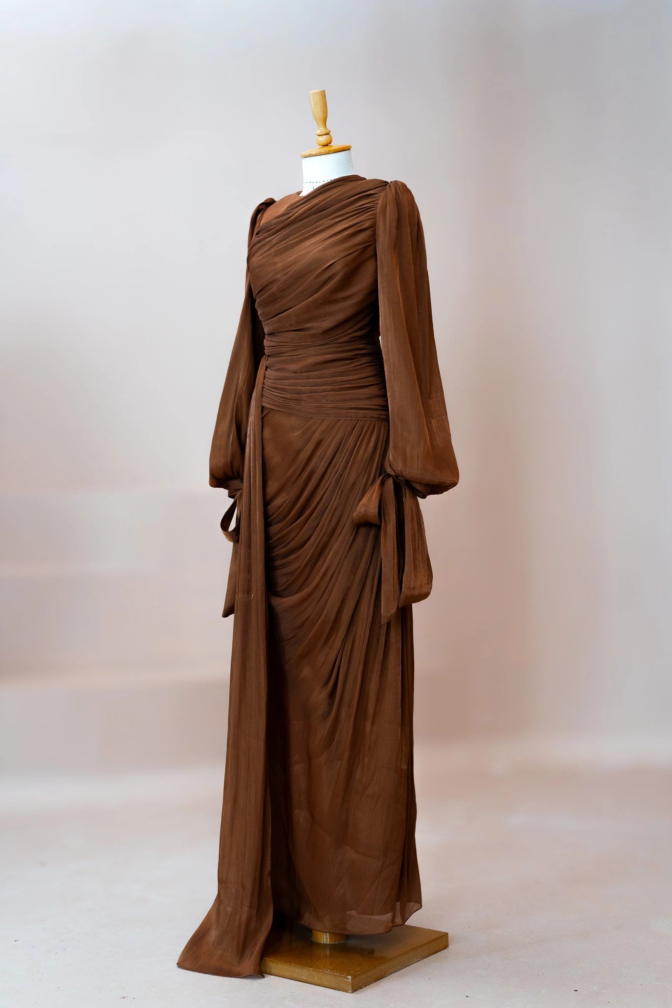 Lotus Tesettür Abiye - FioraofDress - tesettur - abiye - Kahve - 38 - hijab - evening - dress