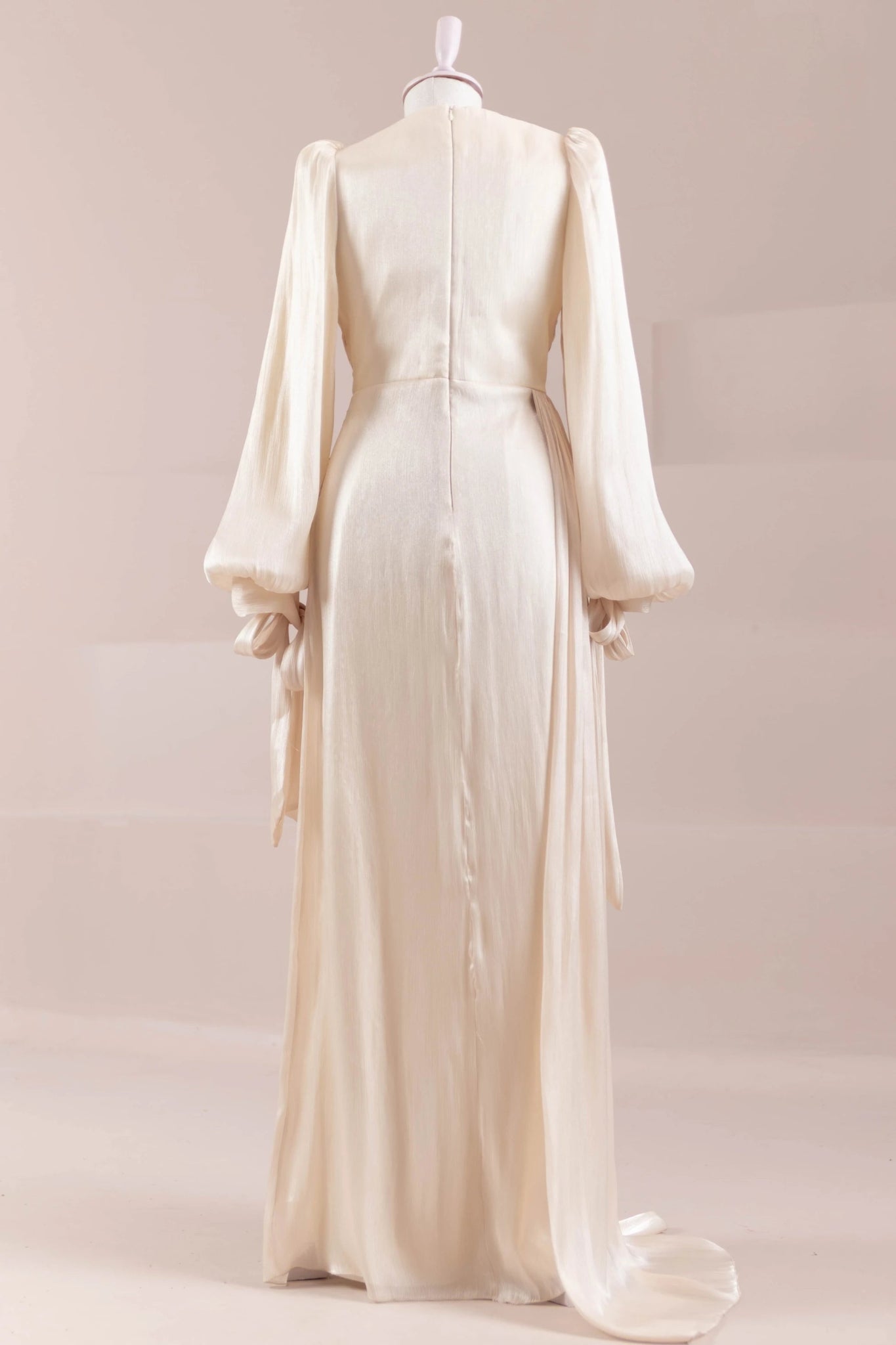 Lotus Tesettür Abiye - FioraofDress - tesettur - abiye - Ekru - 38 - hijab - evening - dress