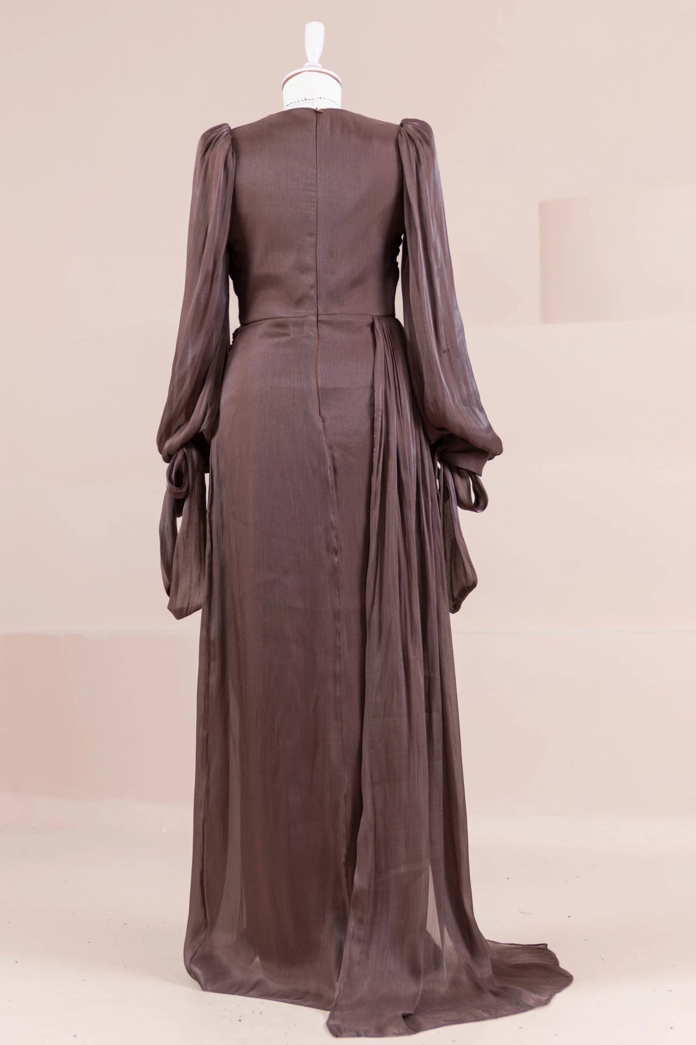 Lotus Tesettür Abiye - FioraofDress - tesettur - abiye - Mocha - 38 - hijab - evening - dress