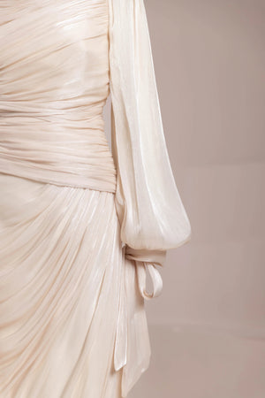 Lotus Tesettür Abiye - FioraofDress - tesettur - abiye - Ekru - 38 - hijab - evening - dress