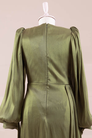 Lotus Tesettür Abiye - FioraofDress - tesettur - abiye - Çimen yeşili - 38 - hijab - evening - dress