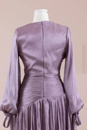 Lova Tesettür Abiye - FioraofDress - tesettur - abiye - lila - 38 - hijab - evening - dress