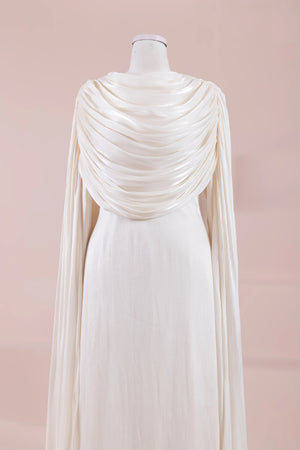 Lunesse Tesettür Abiye - FioraofDress - tesettur - abiye - krem - 38 - hijab - evening - dress