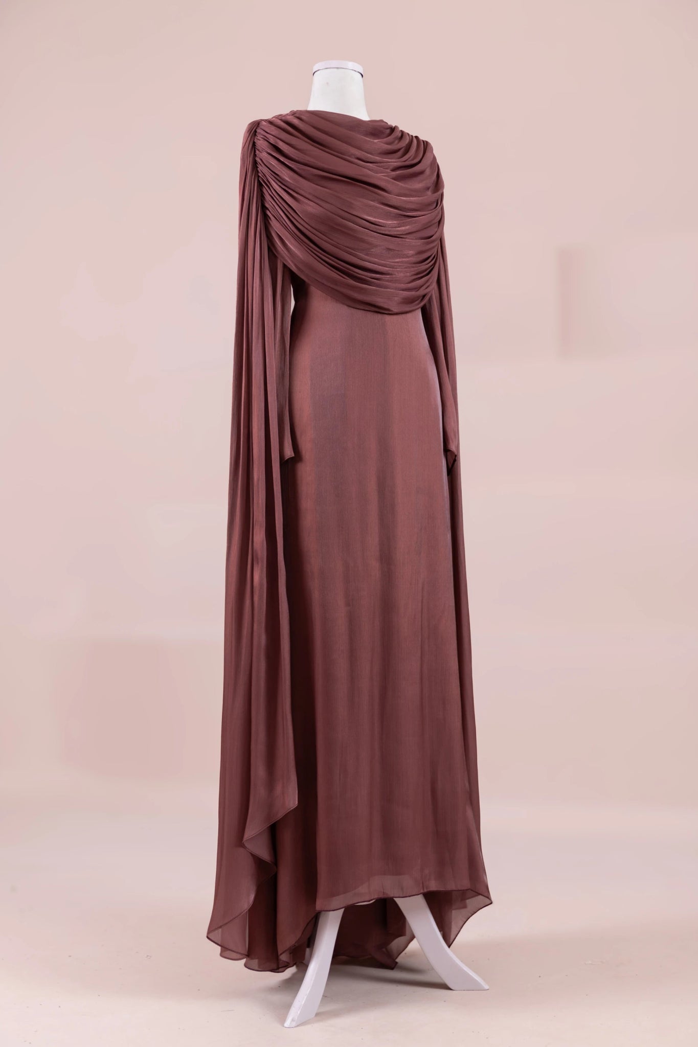 Lunesse Tesettür Abiye - FioraofDress - tesettur - abiye - bery burgundy - 38 - hijab - evening - dress