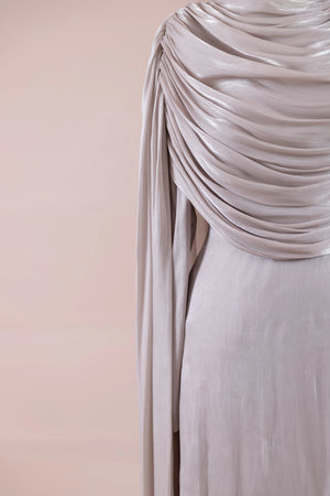 Lunesse Tesettür Abiye - FioraofDress - tesettur - abiye - BEJ - 38 - hijab - evening - dress