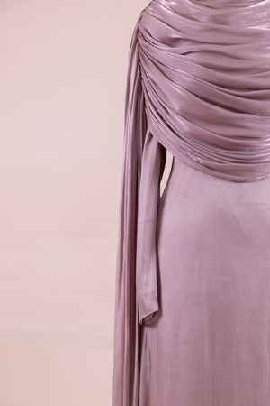 Lunesse Tesettür Abiye - FioraofDress - tesettur - abiye - rose - 38 - hijab - evening - dress