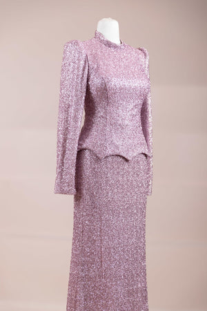 Luxe Tesettür Abiye - FioraofDress - tesettur - abiye - Pembe - 38 - hijab - evening - dress