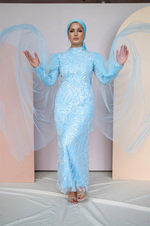 Mahidevran Tesettür Abiye - FioraofDress - tesettur - abiye - 48 - Mavii - hijab - evening - dress