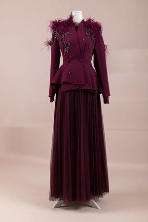 Majesty Tesettür Abiye - FioraofDress - tesettur - abiye - BORDO - 38 - hijab - evening - dress