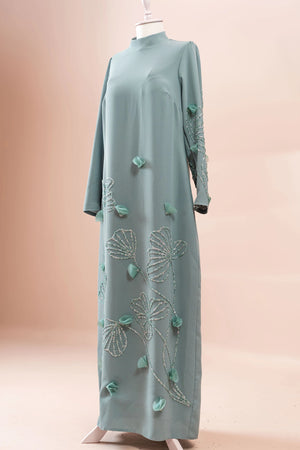 Maysa Tesettür Abiye - FioraofDress - tesettur - abiye - mint - 44 - hijab - evening - dress