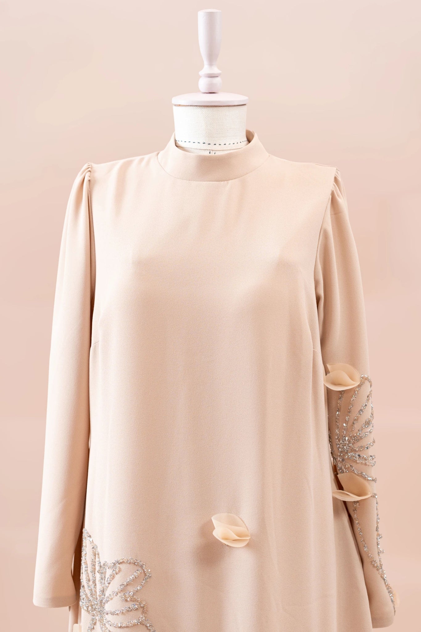 Maysa Tesettür Abiye - FioraofDress - tesettur - abiye - BEJ - 44 - hijab - evening - dress