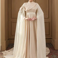 Melisa Taşlı Tesettür Abiye - FioraofDress - tesettur - abiye - 36 - Ekru - hijab - evening - dress