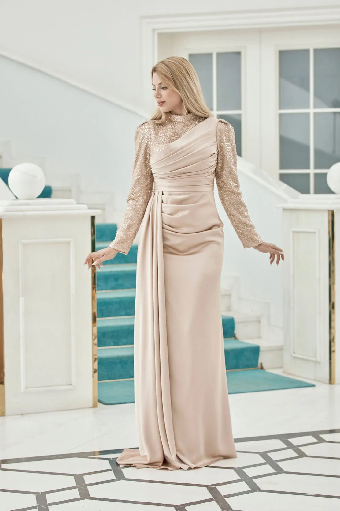 Mihri Tesettür Abiye - FioraofDress - tesettur - abiye - Bakır - 38 - hijab - evening - dress