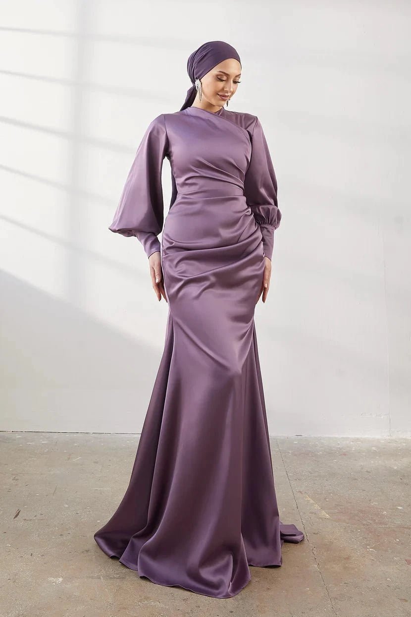 Minel Tesettür Abiye - FioraofDress - tesettur - abiye - 42 - LİLA - hijab - evening - dress