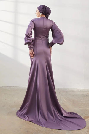 Minel Tesettür Abiye - FioraofDress - tesettur - abiye - 42 - LİLA - hijab - evening - dress