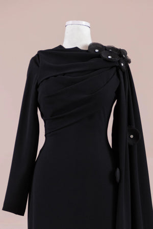 Mire Tesettür Abiye - FioraofDress - tesettur - abiye - Siyahh - 38 - hijab - evening - dress