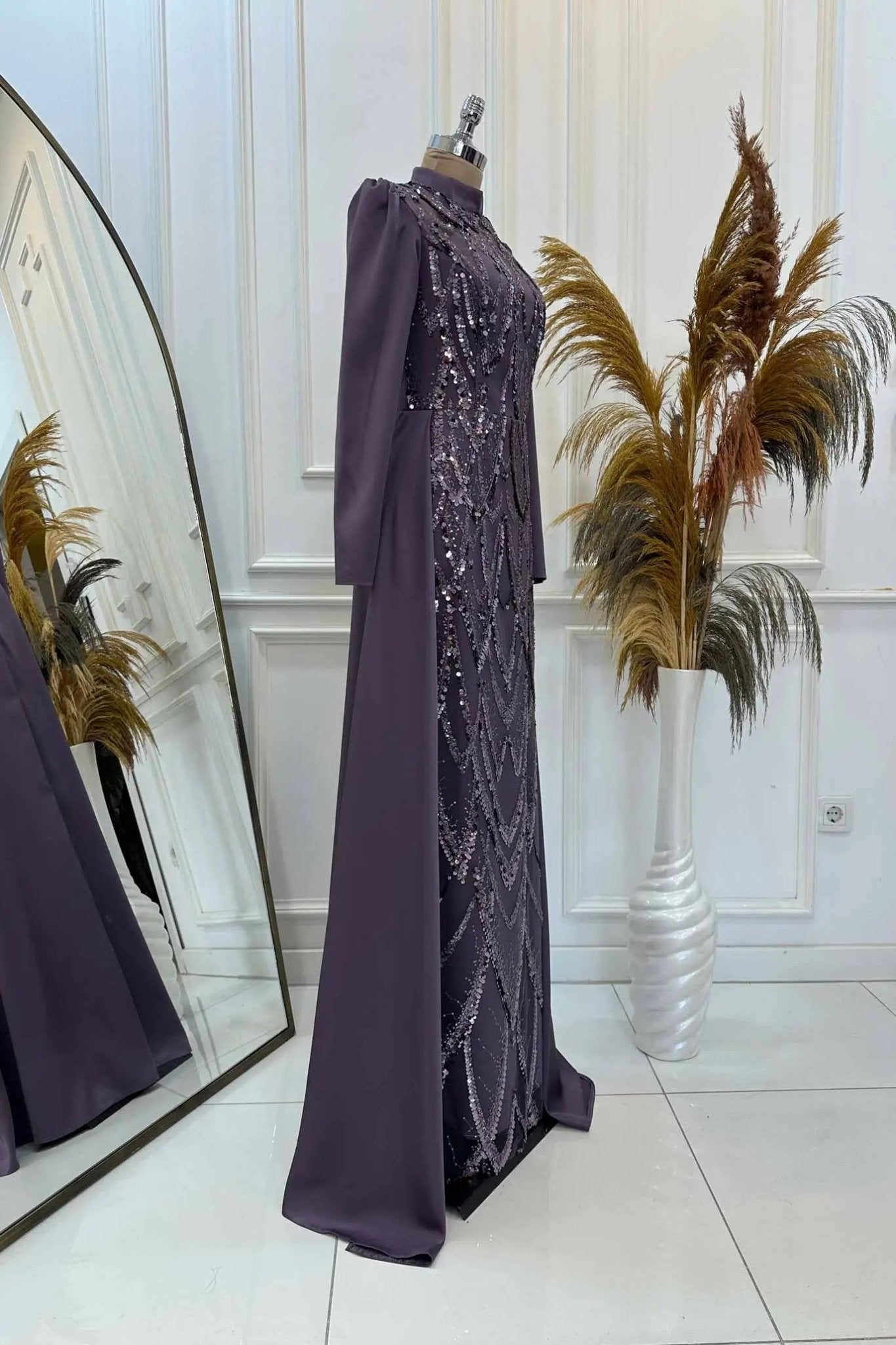 Natalie Tesettür Abiye - FioraofDress - tesettur - abiye - LİLAA - 36 - hijab - evening - dress