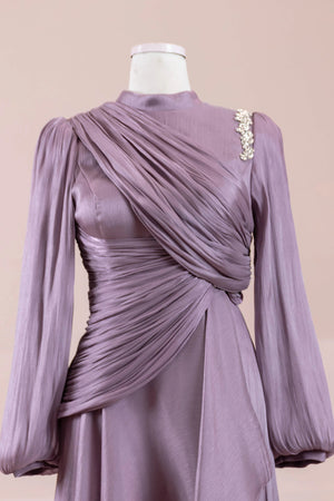 Nedya Tesettür Abiye - FioraofDress - tesettur - abiye - LİLA - 38 - hijab - evening - dress