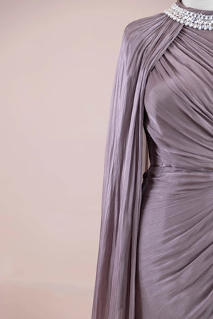 Nela Tesettür Abiye - FioraofDress - tesettur - abiye - VİZON - 38 - hijab - evening - dress