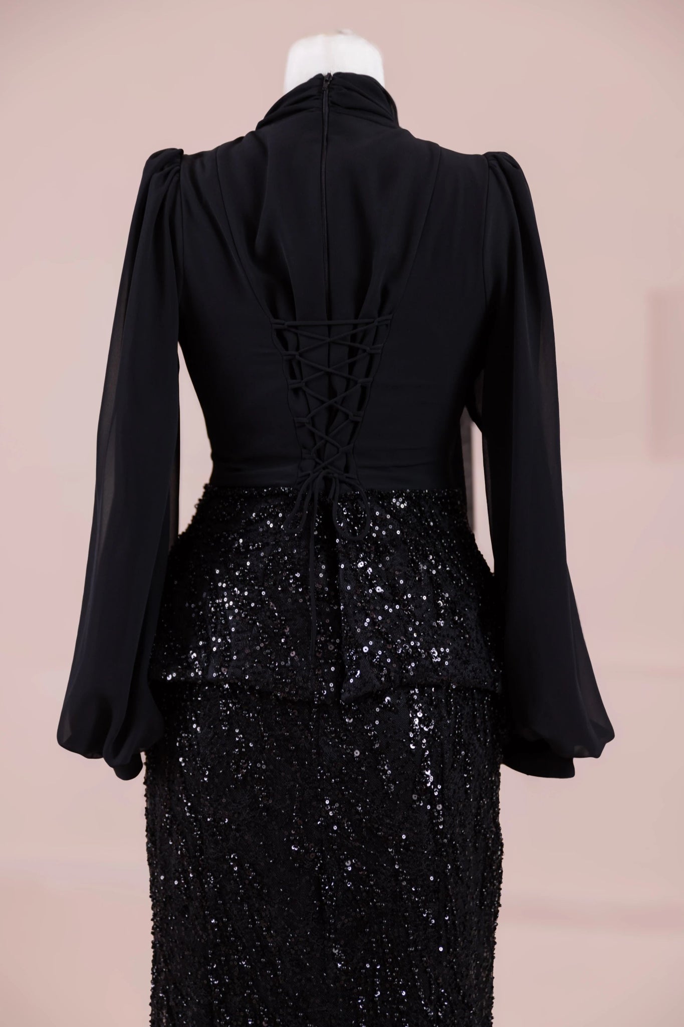 Nisa Tesettür Abiye - FioraofDress - tesettur - abiye - SİYAH - 38 - hijab - evening - dress